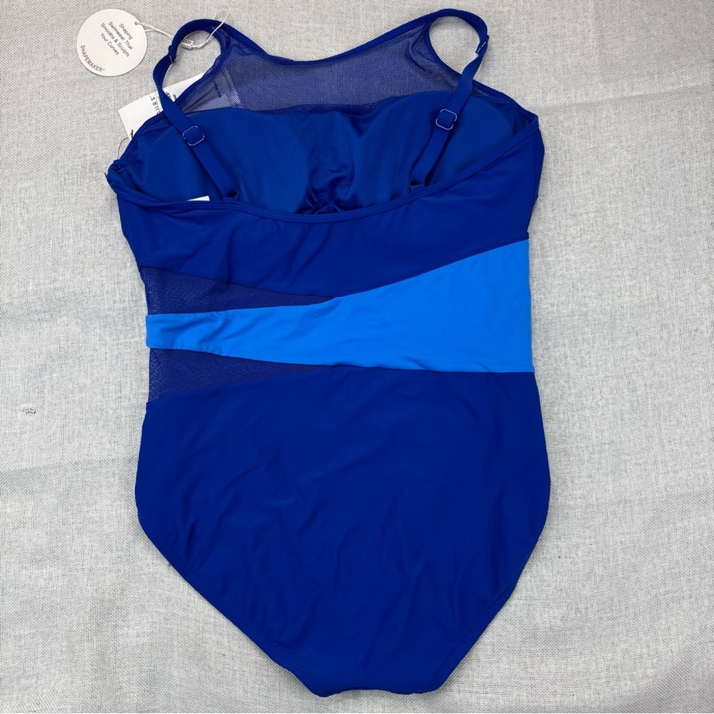 Coco Reef COBALT Tummy-Control Contrast One-Piece Swimsuit US 14/38C - Picture 12 of 16